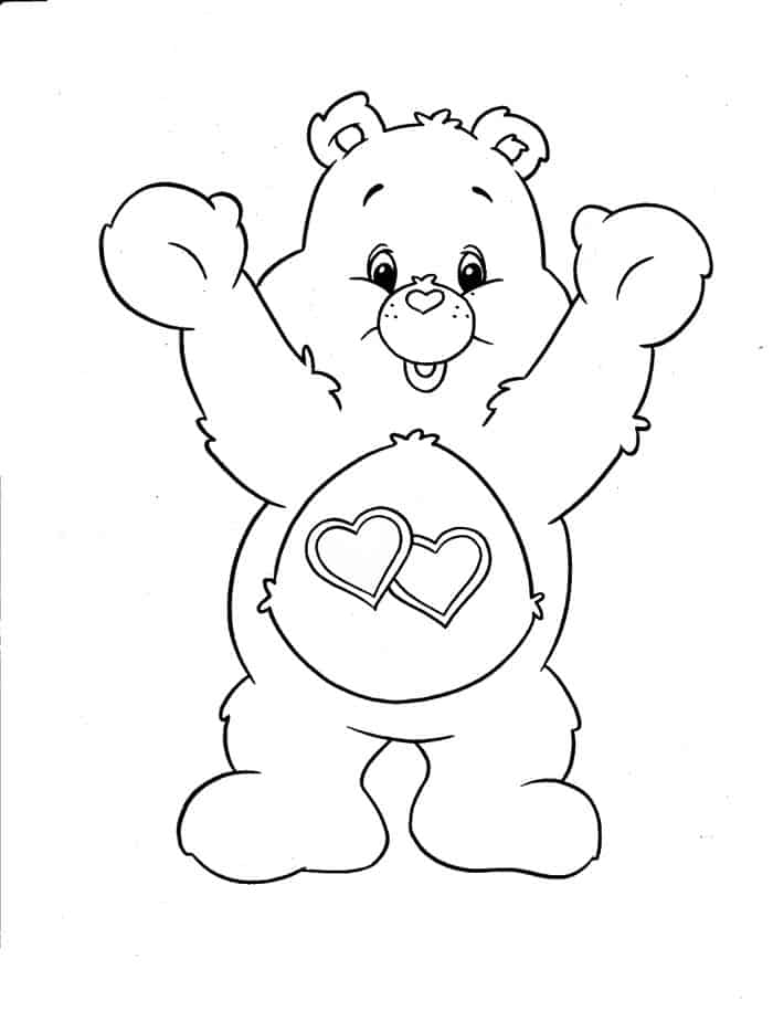 Teddy Bear With Heart Coloring Pages