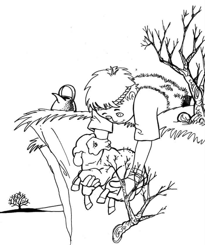 The Lost Sheep Childrens Activities Coloring Pages