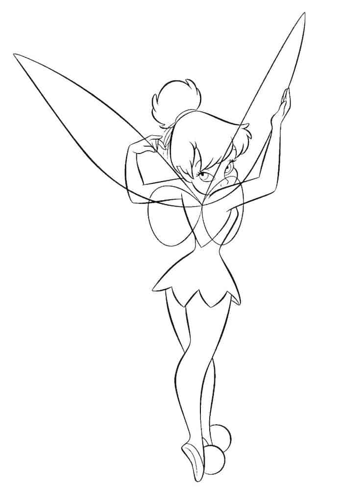 Tinkerbell Fairy Coloring Pages