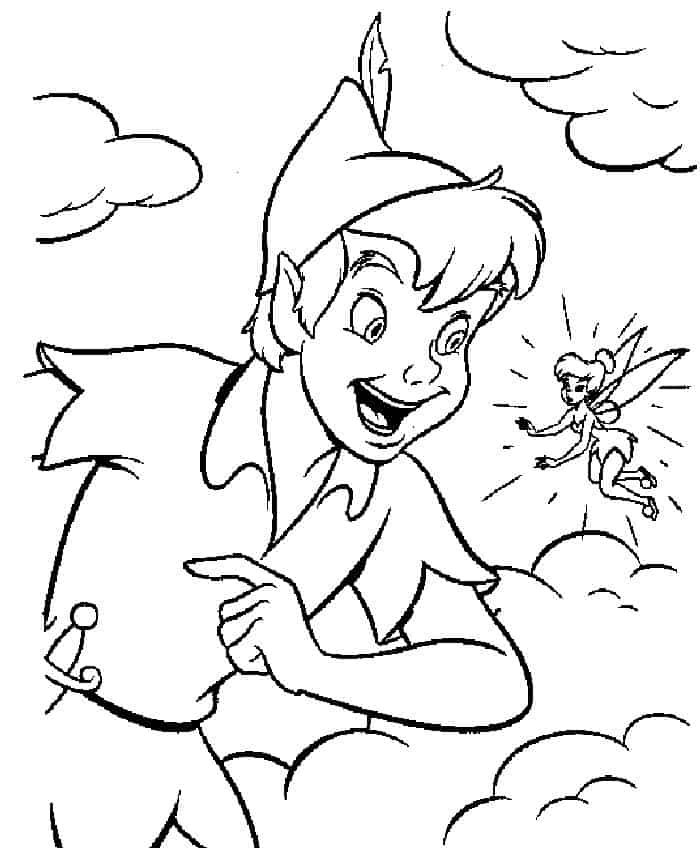 Tinkerbell Peter Pan Coloring Pages