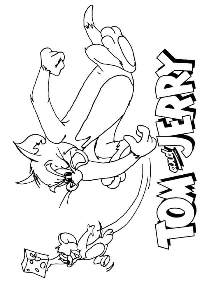 Tom And Jerry Coloring Pages Jerry Running