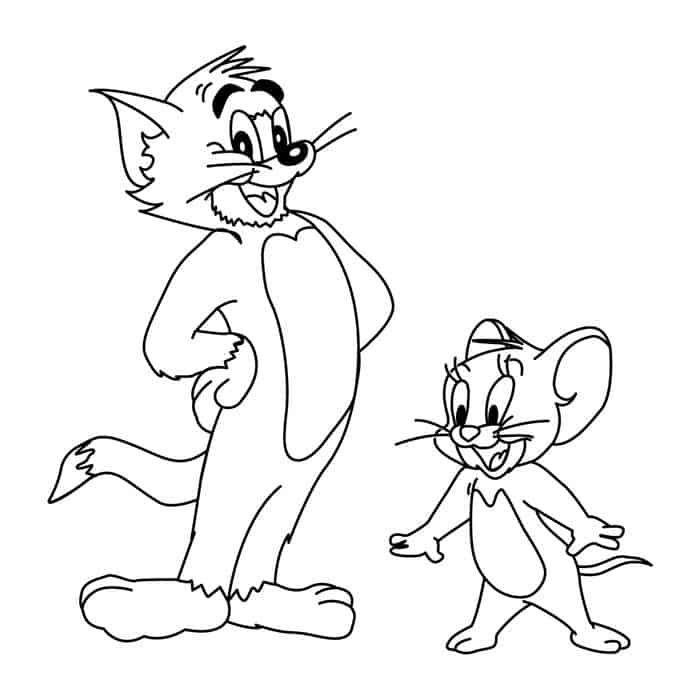 Tom And Jerry Coloring Pages To Print