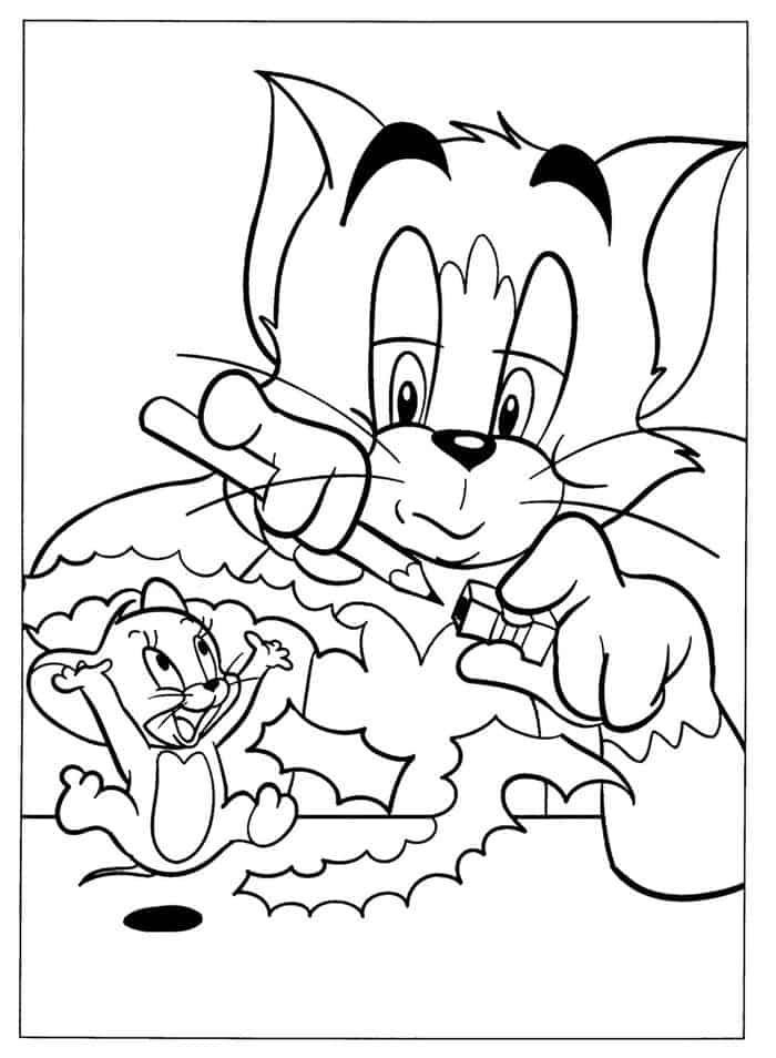 Tom And Jerry Free Coloring Pages To Print