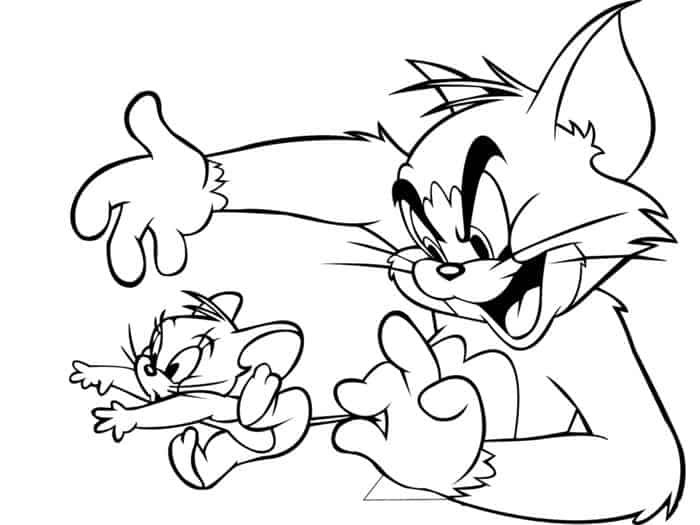 Tom And Jerry Printable Coloring Pages