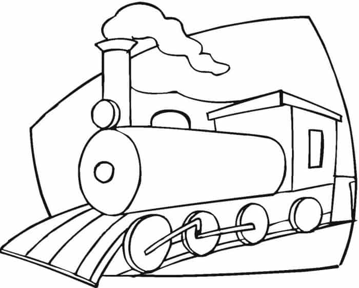 Train Coloring Pages For Preschoolers