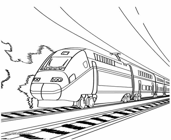 Train Printable Coloring Pages