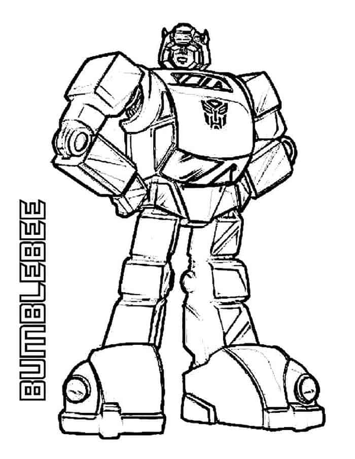 Transformer Bumble Bee Coloring Pages
