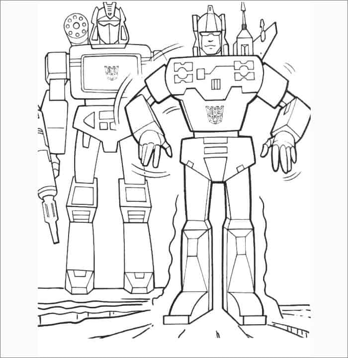 Transformers Animated Coloring Pages Printable