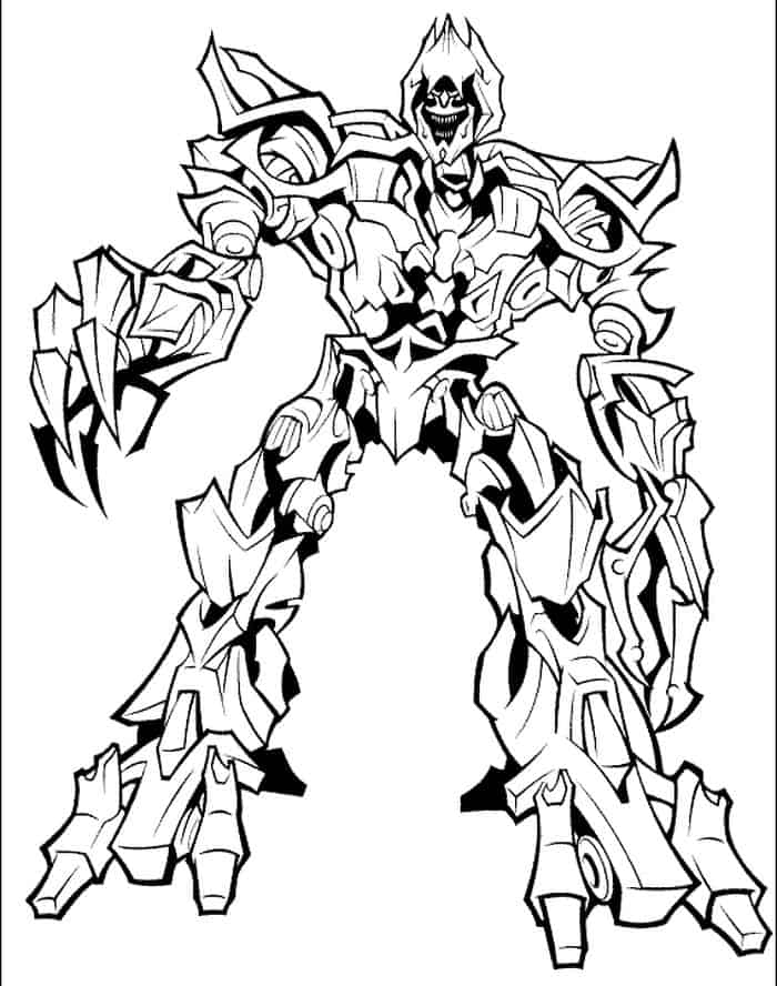 Transformers Coloring Pages Starscream