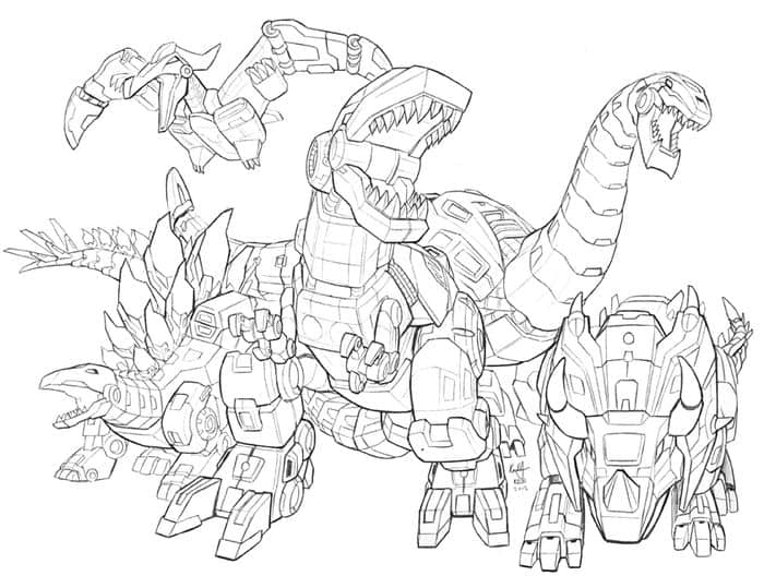 Transformers Dinobots Coloring Pages