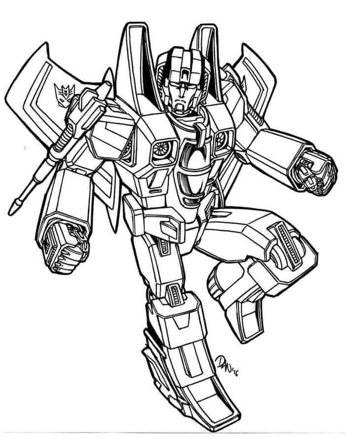 Transformers Free Coloring Pages