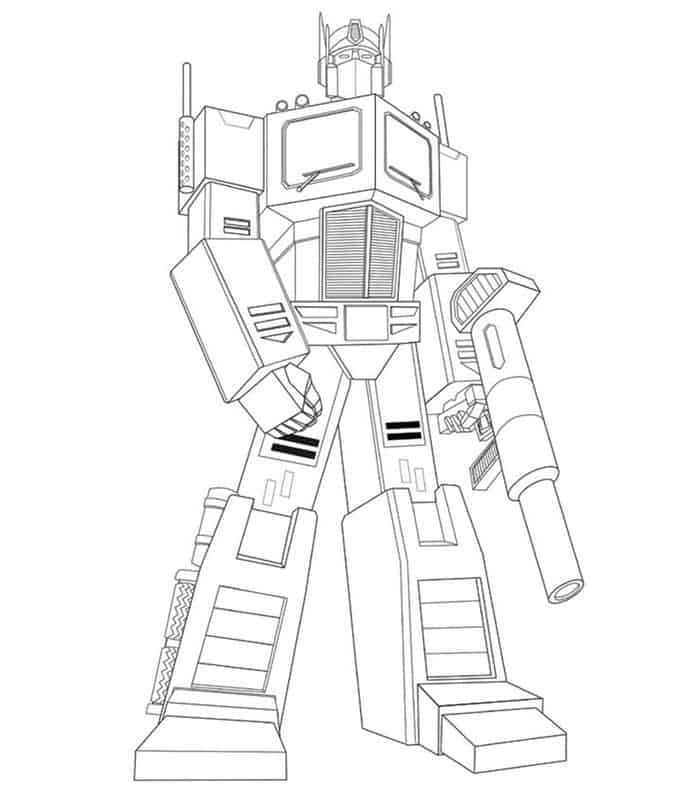 Transformers Optimus Prime Coloring Pages