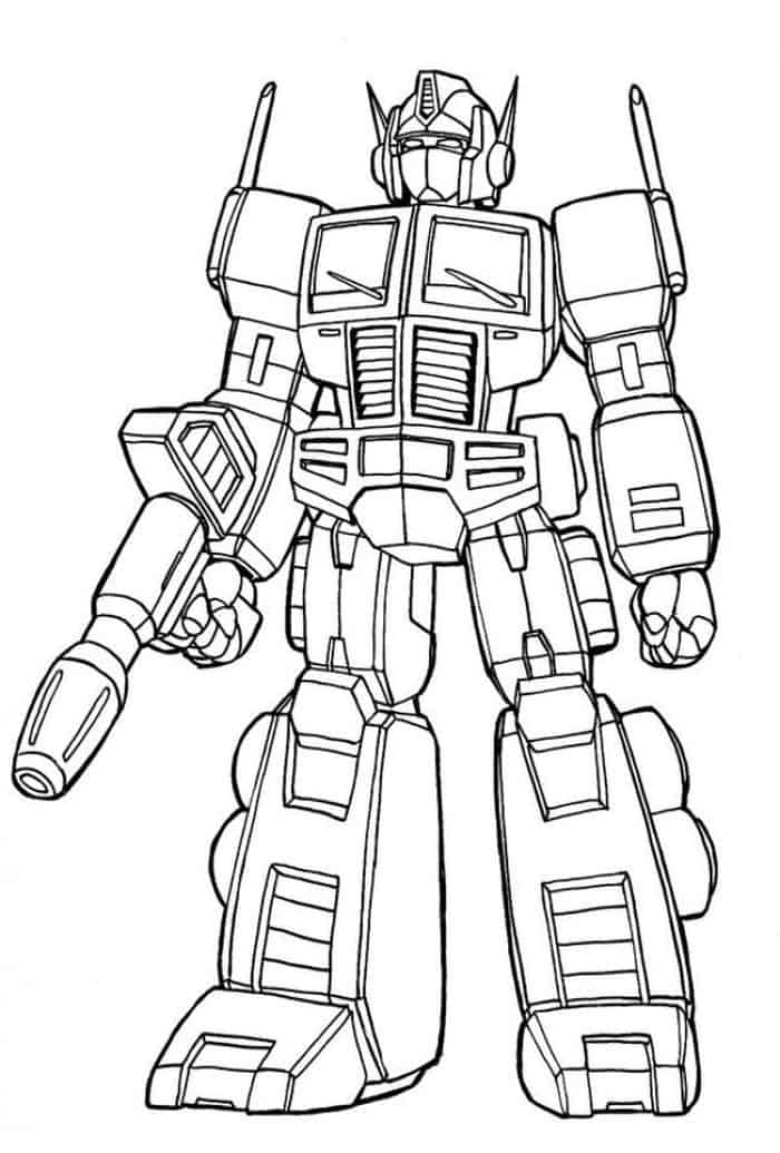Transformers Printable Coloring Pages Free