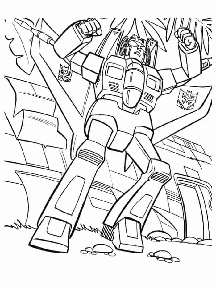 Transformers Starscream Coloring Pages