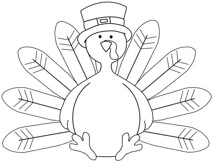 Turkey Body Coloring Pages