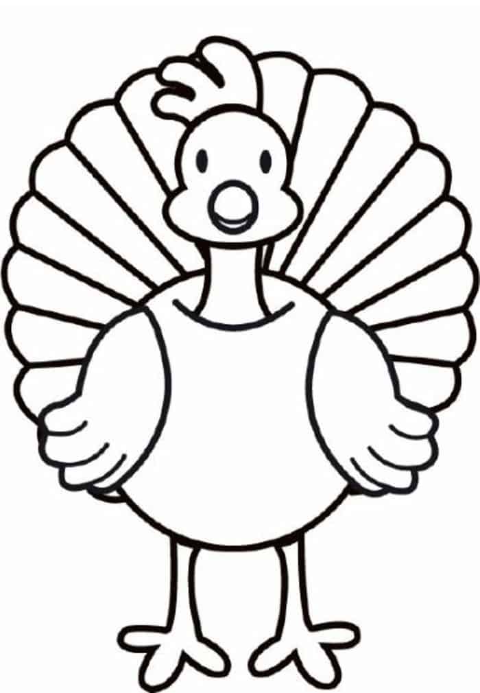 Turkey Coloring Pages For Kids