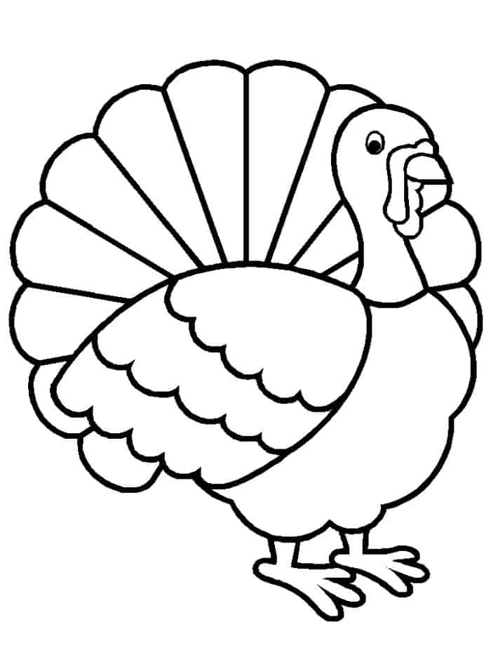 Turkey Coloring Pages For Preschool