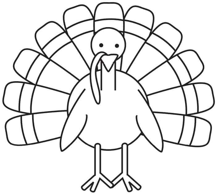 Turkey Feather Coloring Pages