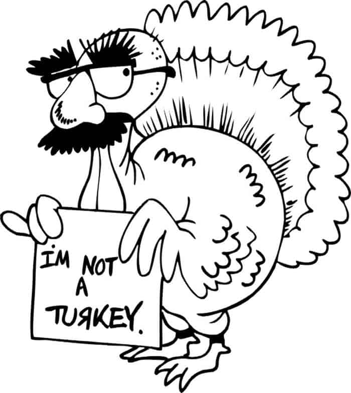 Turkey In Disguise Coloring Pages