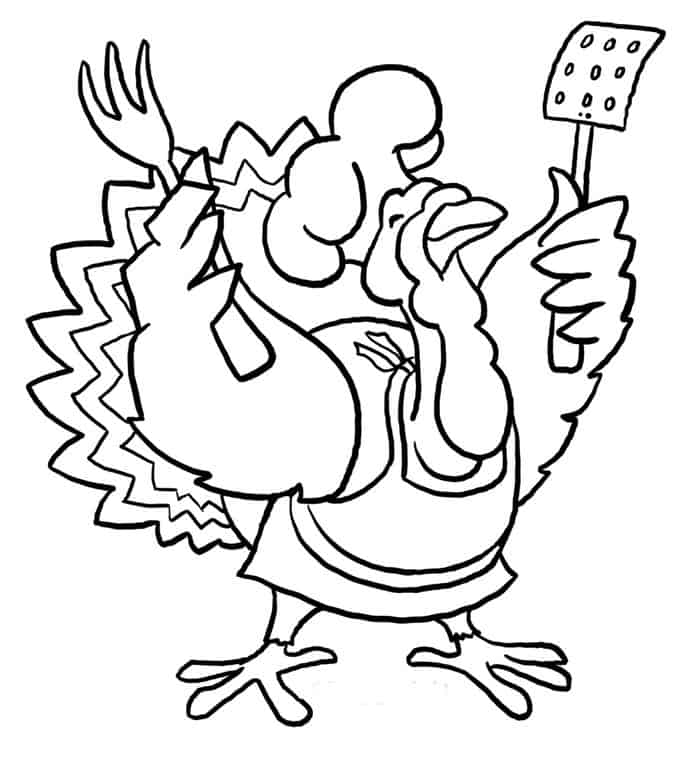 Turkey Printable Coloring Pages