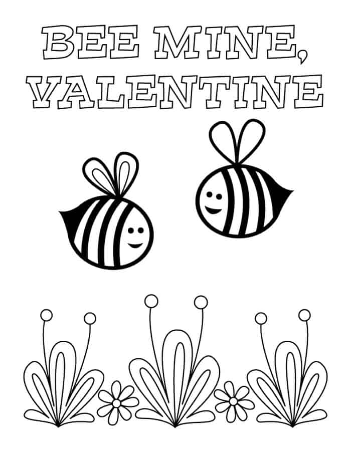 Valentines Day Free Printable Coloring Pages