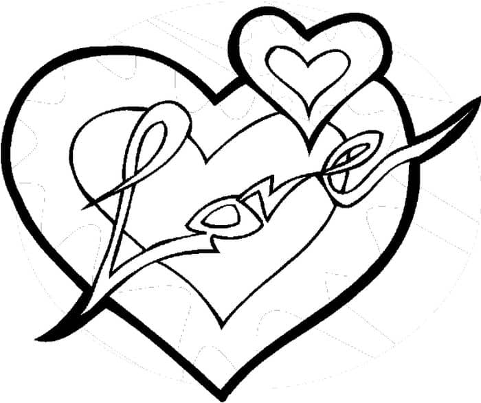 Valentines Day Heart Coloring Pages