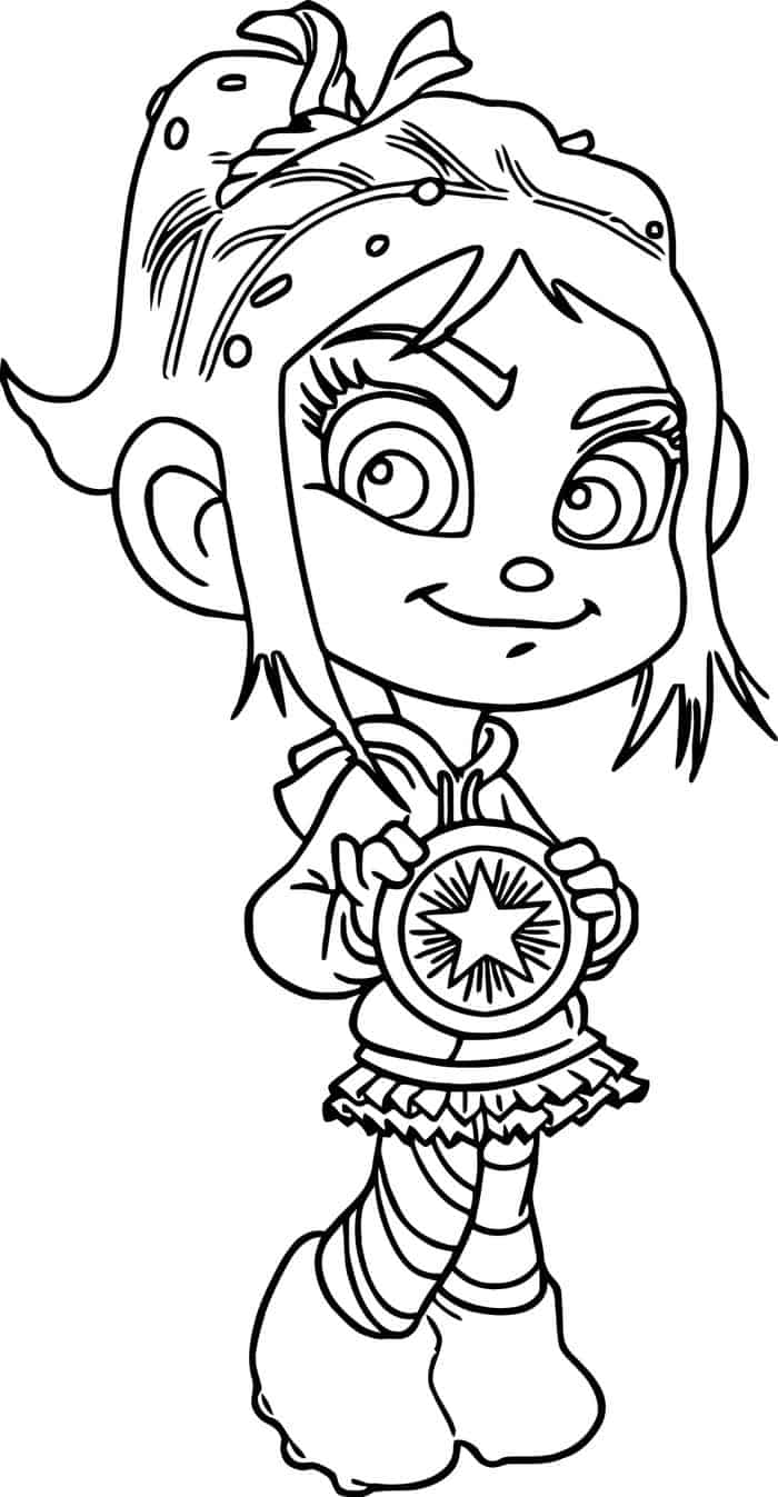 Vanellope Wreck It Ralph Car Coloring Pages