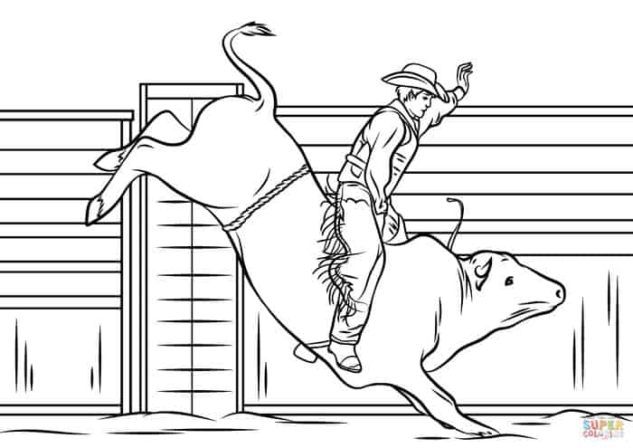 Western Cowboy Coloring Pages