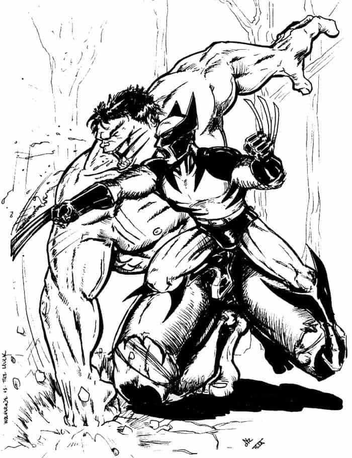 Wolverine Coloring Pages For Adults