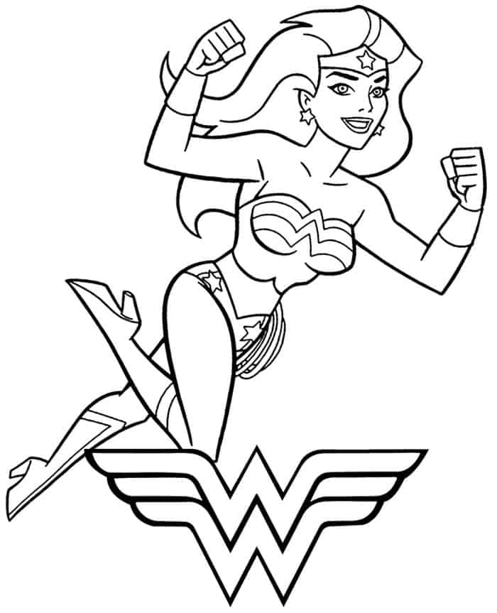 Wonder Woman Coloring Book Pages