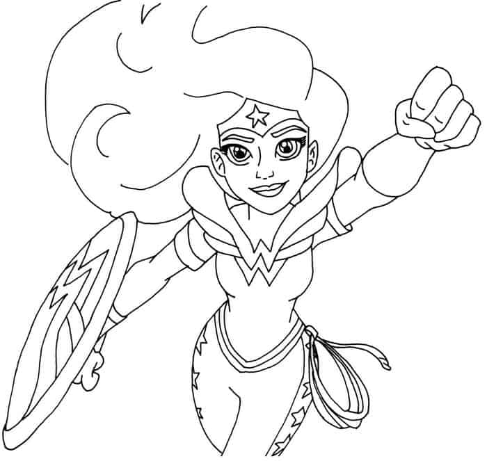 Wonder Woman Coloring Pages Online