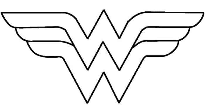 Wonder Woman Logo Coloring Pages