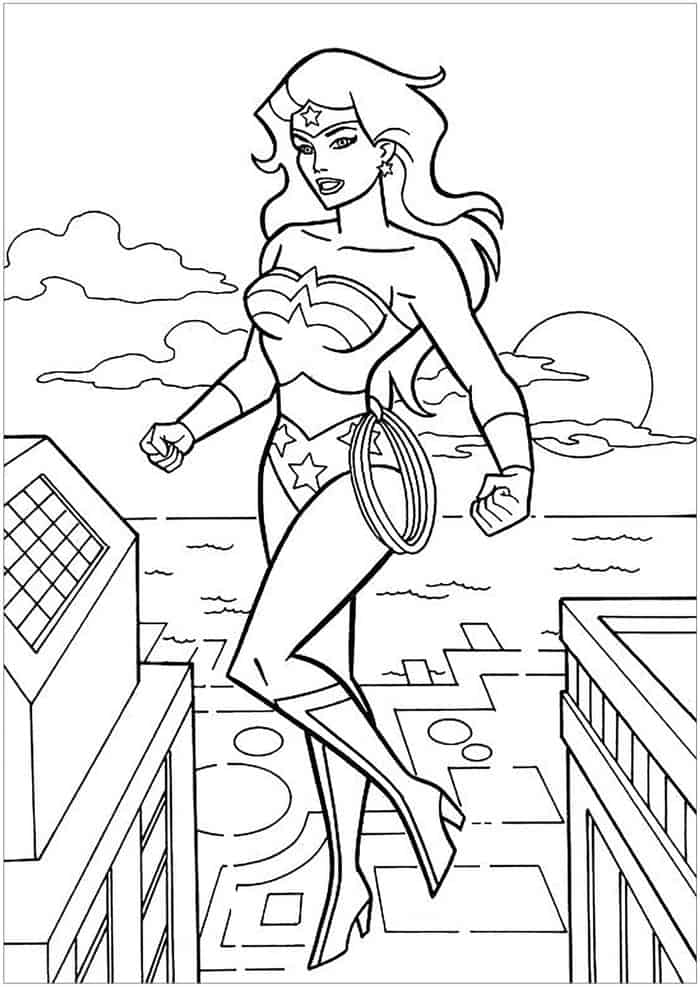 Wonder Woman Movie Coloring Pages