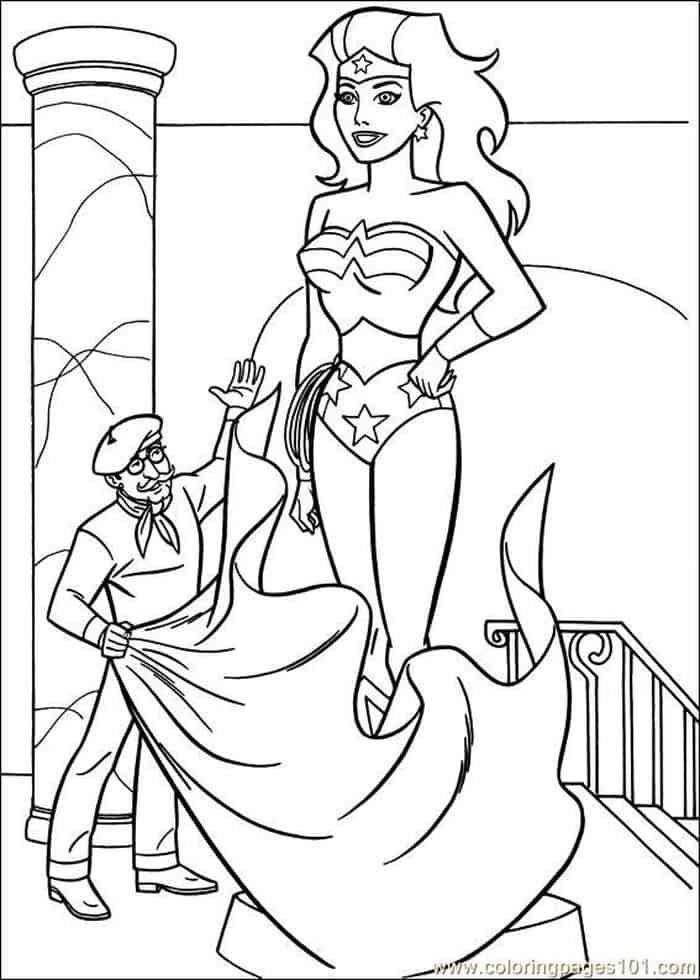 Wonder Woman Mucha Coloring Pages