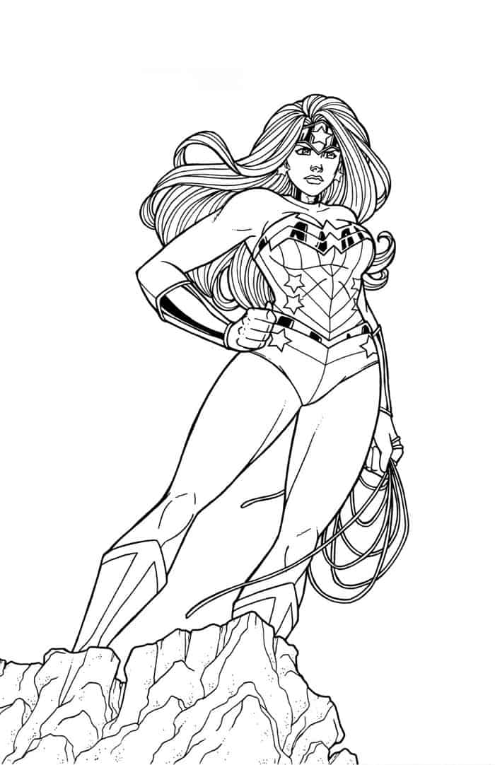 Wonder Woman Printable Coloring Pages