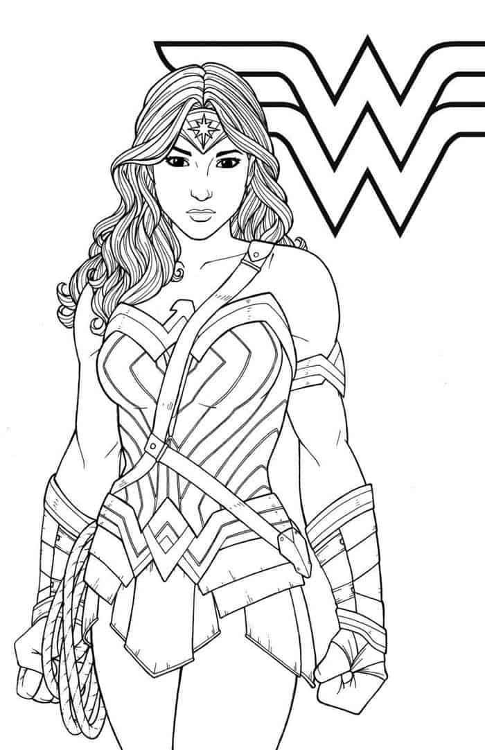 Wonder Woman Super Hero Girls Coloring Pages Online