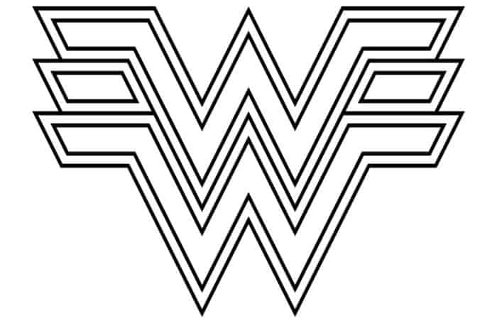 Wonder Woman Symbol Coloring Pages