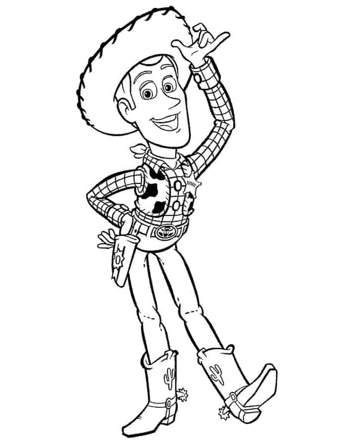Woody The Cowboy Coloring Pages