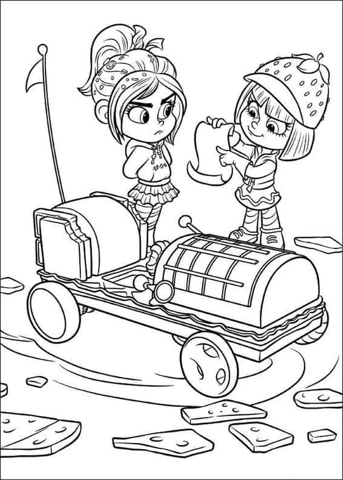 Wreck It Ralph Breaks The Internet Princesses Coloring Pages