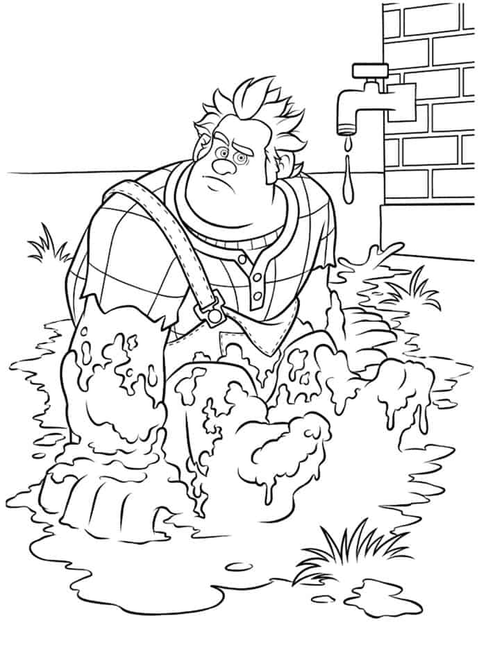 Wreck It Ralph Character Coloring Pages