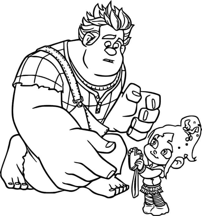Wreck It Ralph Coloring Book Pages