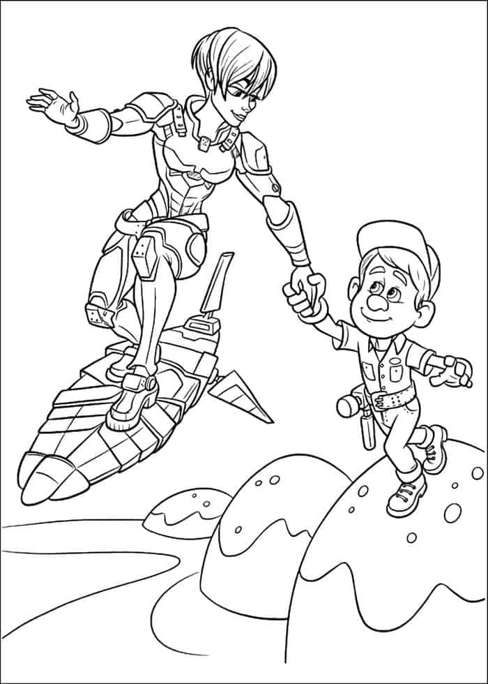 Wreck It Ralph Coloring Pages Dvd