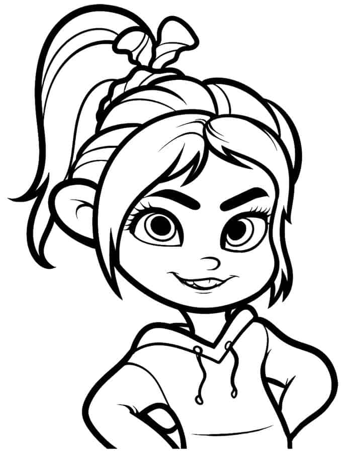 Wreck It Ralph Princess Coloring Pages