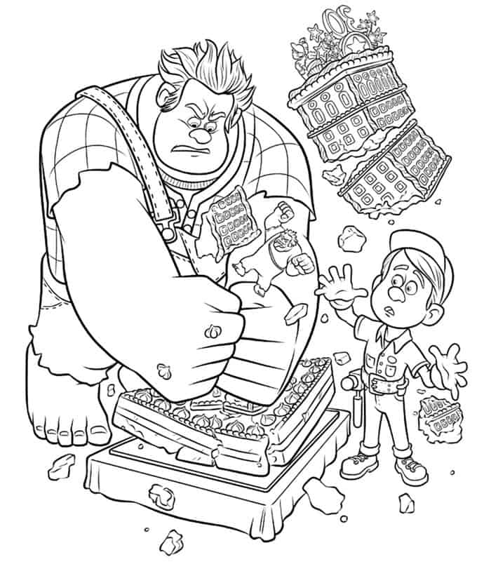 Wreck It Ralph Yes Coloring Pages