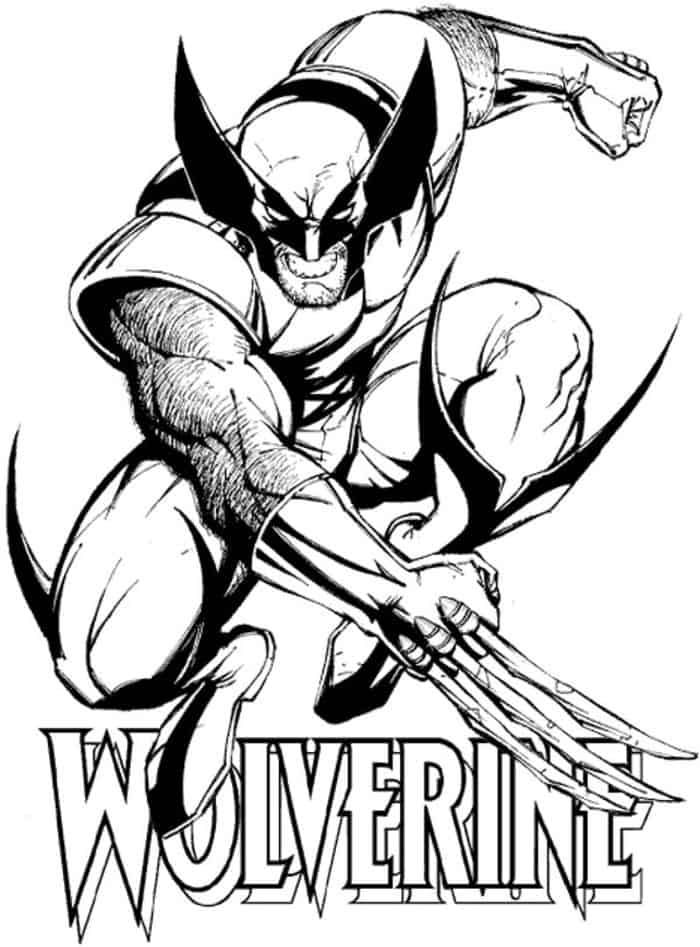 X Men Evolution Wolverine Coloring Pages