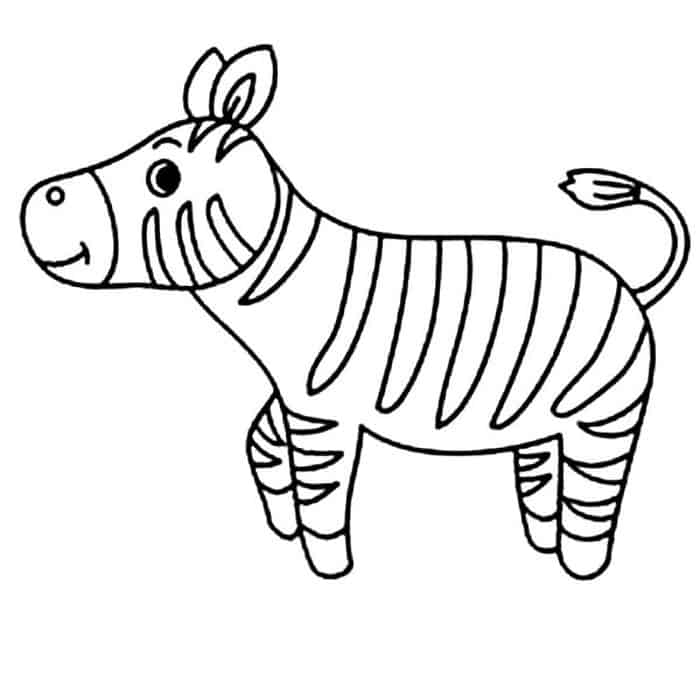 Zebra Coloring Pages For Kids