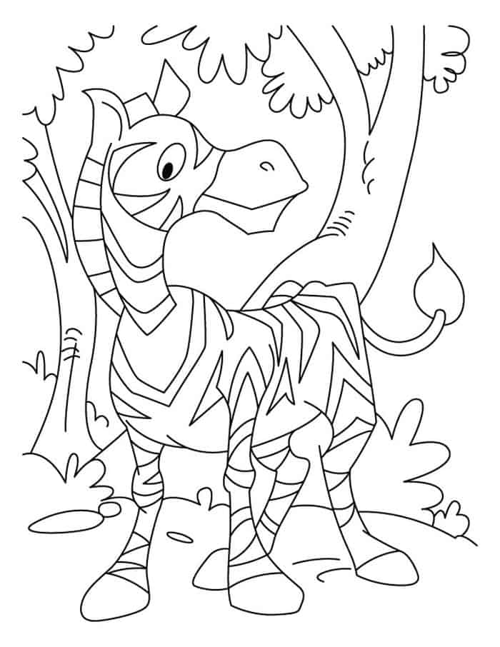 Zebra Coloring Pages Printable