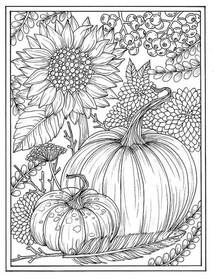 Zifflin Sunflower Manic Botanic Coloring Pages