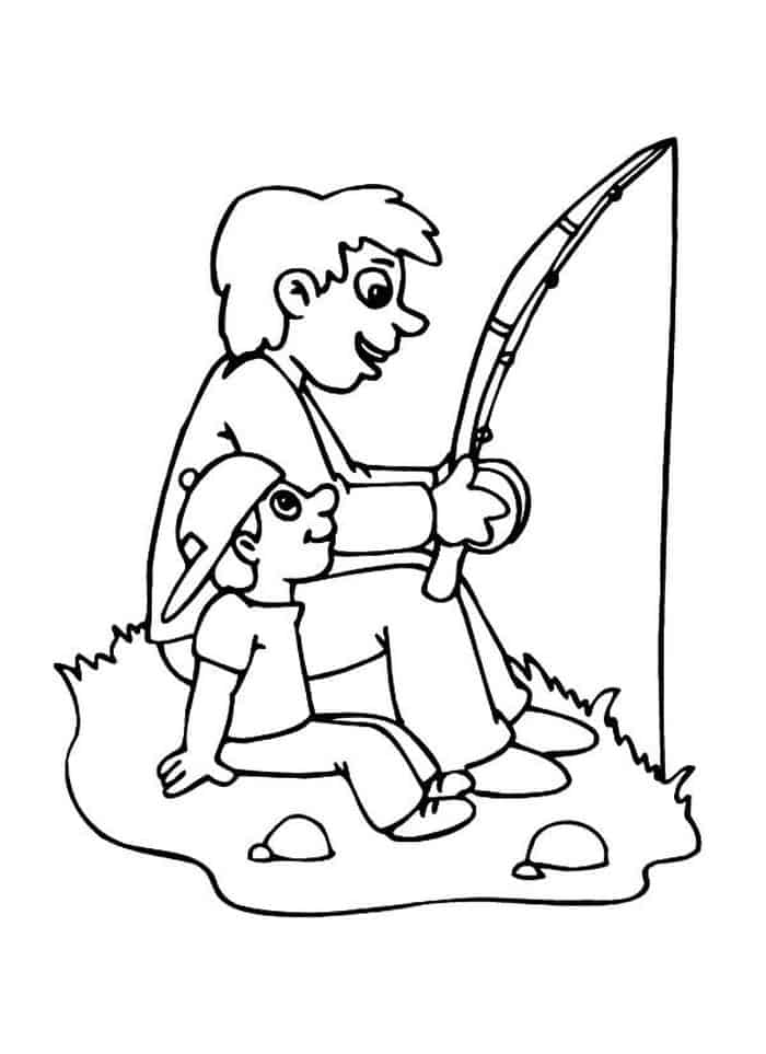 Adult Coloring Pages Of Fishing Scenes