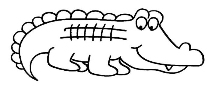 Alligator Coloring Pages For Preschoolers